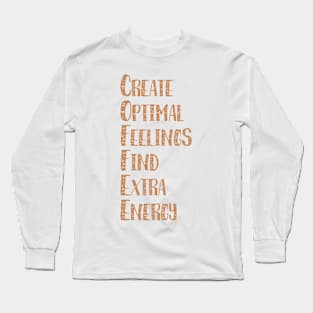 Coffee Acronym (Light) Long Sleeve T-Shirt